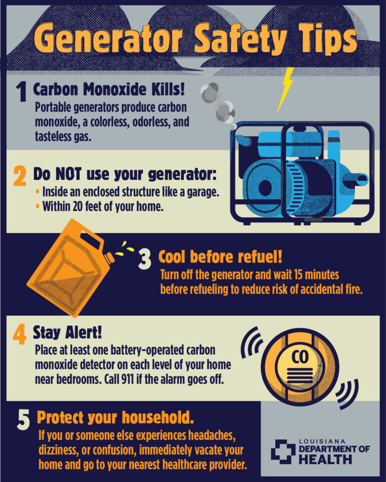portable generator safety tips