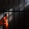 Middle aged man spending time in prison